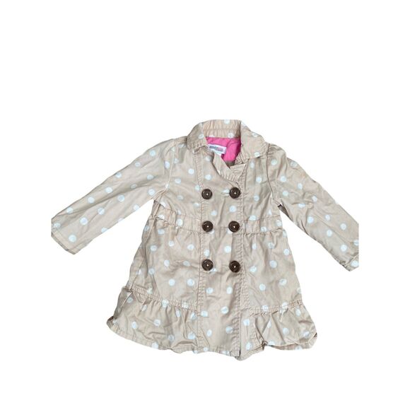 Classic Oshkosh Tan with White Polka Dot Light Jacket #polkadots #jacket - Picture 2 of 6